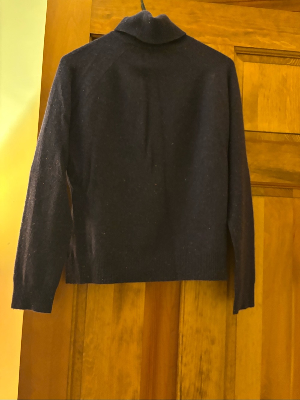Classic purple 100% Cashmere Turtleneck Women's Sweater